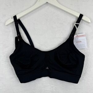 Simple Wishes Nursing and Pumping‎ Bra Black Full Cup Size Medium 11640